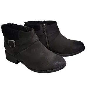 UGG Shoes Ugg Benson Waterproof Black Leather Ankle Boots